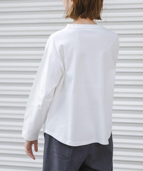 FORK&SPOON（フォークアンドスプーン）の「FORK&SPOON　ボトルネックロングスリーブTシャツ（Tシャツ/カットソー・レディース・ホワイト系その他/オフホワイト/ブラック・1）」の16枚目の写真