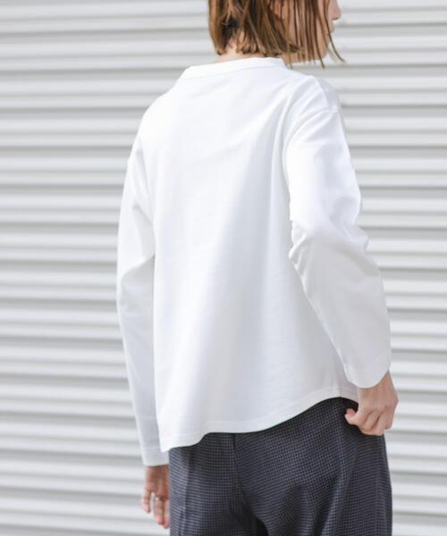 FORK&SPOON（フォークアンドスプーン）の「FORK&SPOON　ボトルネックロングスリーブTシャツ（Tシャツ/カットソー・レディース・ホワイト系その他/オフホワイト/ブラック・1）」の17枚目の写真