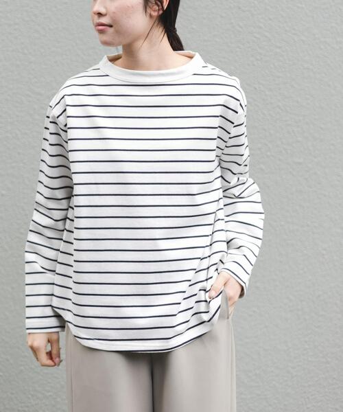 FORK&SPOON（フォークアンドスプーン）の「FORK&SPOON　ボトルネックロングスリーブTシャツ（Tシャツ/カットソー・レディース・ホワイト系その他/オフホワイト/ブラック・1）」の22枚目の写真