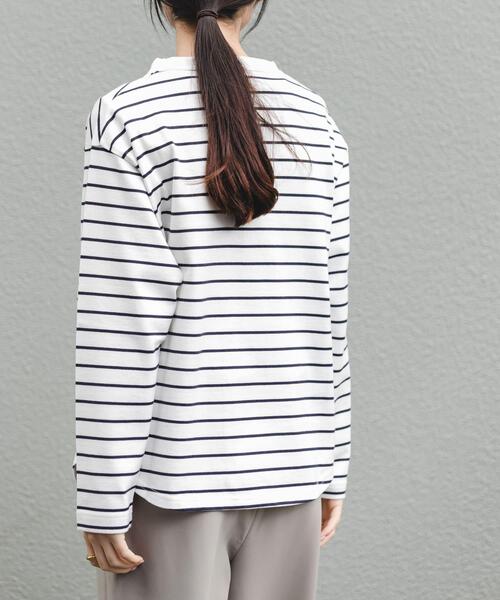 FORK&SPOON(フォークアンドスプーン)の「FORK&SPOON ボトルネックロングスリーブTシャツ(Tシャツ/カットソー・レディース・ホワイト系その他/オフホワイト/ブラック・1)」の14枚目の写真