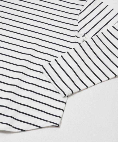 FORK&SPOON(フォークアンドスプーン)の「FORK&SPOON ボトルネックロングスリーブTシャツ(Tシャツ/カットソー・レディース・ホワイト系その他/オフホワイト/ブラック・1)」の8枚目の写真