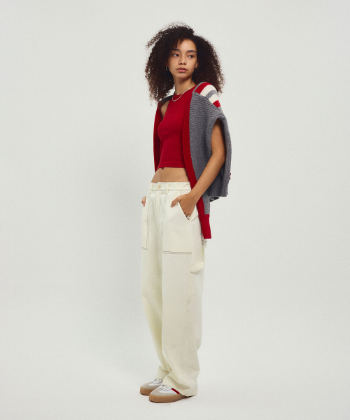 MENASOO(ミナス)の「Washing Cotton Work Pants_Ivory(その他パンツ・レディース・アイボリー・1/2)」の3枚目の写真