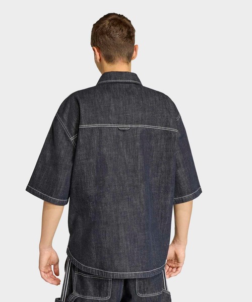 adidas（アディダス）の「DENIM BUTTON UP / アディダスオリジナルス adidas Originals（シャツ/ブラウス・メンズ・ブルー・LARGE/MEDIUM/SMALL/X-SMALL/XX-LARGE/3XL/X-LARGE）」の2枚目の写真