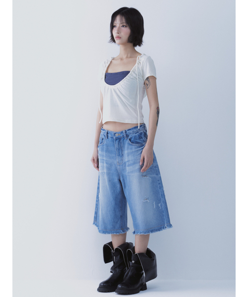 SETSETSET（セットセットセット）の「ルナ ベール フーディー Tシャツ アイボリー（Tシャツ/カットソー・レディース・その他・ONE SIZE）」の5枚目の写真