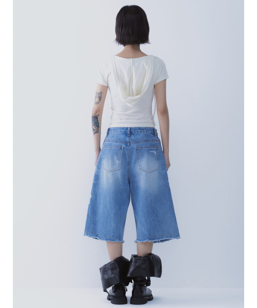 SETSETSET（セットセットセット）の「ルナ ベール フーディー Tシャツ アイボリー（Tシャツ/カットソー・レディース・その他・ONE SIZE）」の6枚目の写真
