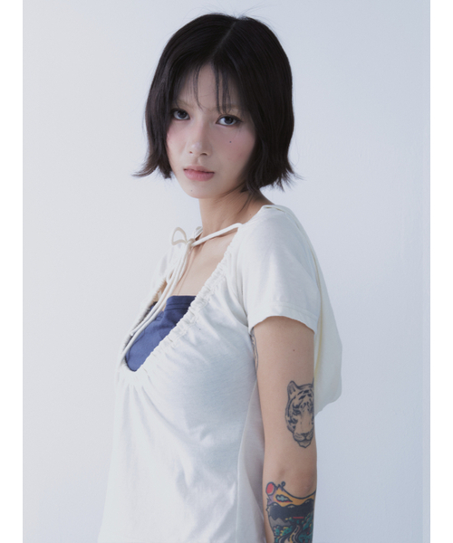 SETSETSET（セットセットセット）の「ルナ ベール フーディー Tシャツ アイボリー（Tシャツ/カットソー・レディース・その他・ONE SIZE）」の10枚目の写真