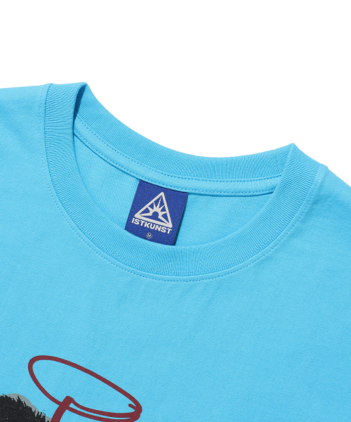 ISTKUNST（イストクンスト）の「SUMMER DOG TEE_BLUE(IK2EMMT508A)（Tシャツ/カットソー・レディース・ブルー・S/M/L）」の3枚目の写真