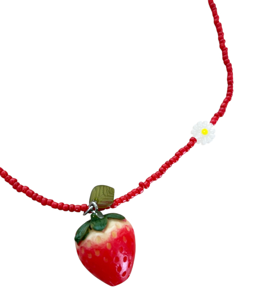SK8ER ROCK(スケーターロック)の「Strawberry Beads Necklace ((red))(ネックレス・レディース・その他・FREE)」の2枚目の写真