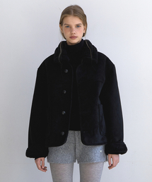 LAMINEZ（ラミネズ）の「ウェアラブルシアリングムートン - ブラック（ムートンコート）」