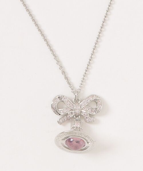 Vivienne Westwood（ヴィヴィアンウエストウッド）の「OCTAVIE PENDANT（ネックレス・レディース・シルバー/ピンク・FREE）」の2枚目の写真