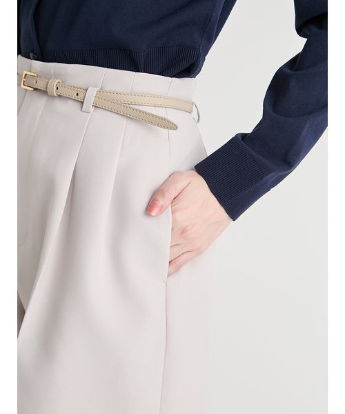 CELFORD（セルフォード）の「【洗える】ベルト付きショートパンツ（その他パンツ・レディース・ブラック/ライトベージュ/ライトピンク/ダークネイビー・36/38）」の15枚目の写真