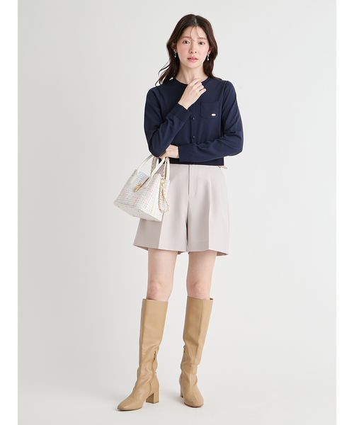 CELFORD（セルフォード）の「【洗える】ベルト付きショートパンツ（その他パンツ・レディース・ブラック/ライトベージュ/ライトピンク/ダークネイビー・36/38）」の19枚目の写真