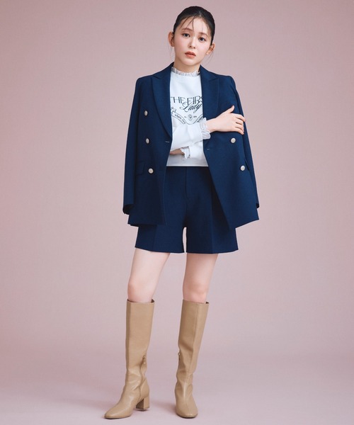 CELFORD（セルフォード）の「【洗える】ベルト付きショートパンツ（その他パンツ・レディース・ブラック/ライトベージュ/ライトピンク/ダークネイビー・36/38）」の5枚目の写真