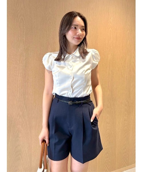 CELFORD（セルフォード）の「【洗える】ベルト付きショートパンツ（その他パンツ・レディース・ブラック/ライトベージュ/ライトピンク/ダークネイビー・36/38）」の8枚目の写真