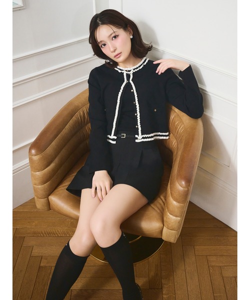 CELFORD（セルフォード）の「【洗える】ベルト付きショートパンツ（その他パンツ・レディース・ブラック/ライトベージュ/ライトピンク/ダークネイビー・36/38）」の7枚目の写真