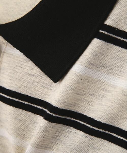 FREE'S MART(フリーズマート)の「◆マルチボーダーラガーポロシャツ(Tシャツ/カットソー・レディース・グレー系その他/ワンウォッシュ・FREE)」の11枚目の写真