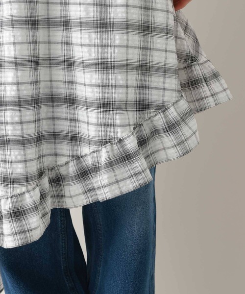 RAGEBLUE（レイジブルー）の「アシメチェックスカート（スカート・レディース・ホワイト/ブルー・FREE）」の16枚目の写真