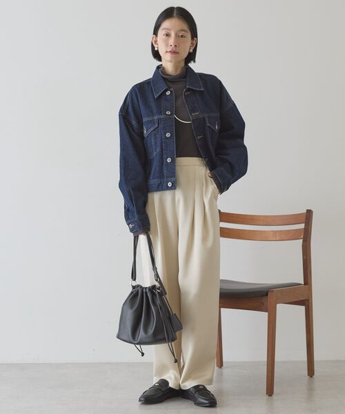 AMERICAN HOLIC(アメリカンホリック)の「【イージーケア】サテンカーブパンツ(その他パンツ・レディース・ネイビー/ライトカーキ/ライトベージュ/ブラウン・L/M)」の9枚目の写真