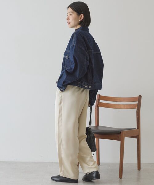 AMERICAN HOLIC(アメリカンホリック)の「【イージーケア】サテンカーブパンツ(その他パンツ・レディース・ネイビー/ライトカーキ/ライトベージュ/ブラウン・L/M)」の10枚目の写真