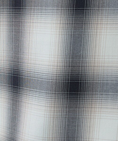 ABAHOUSE（アバハウス）の「オンブレーチェック オープンカラーシャツ / オーバーサイズ（シャツ/ブラウス・メンズ・オフホワイト/ブラウン・46/48）」の11枚目の写真