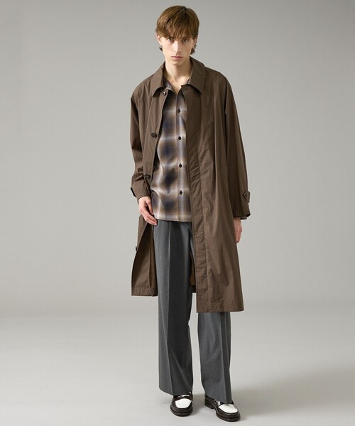 ABAHOUSE（アバハウス）の「オンブレーチェック オープンカラーシャツ / オーバーサイズ（シャツ/ブラウス・メンズ・オフホワイト/ブラウン・46/48）」の18枚目の写真