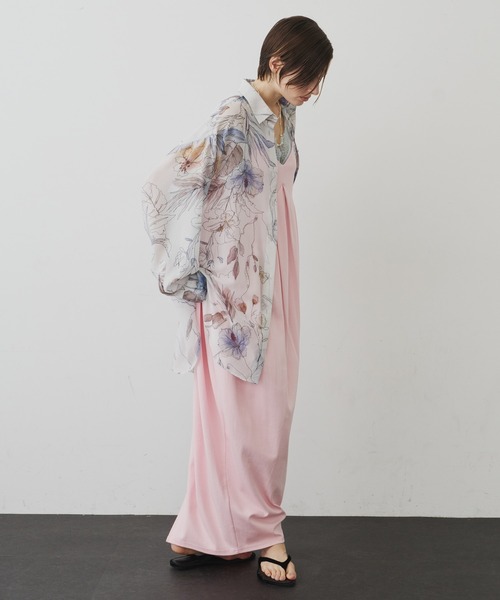 LA BELLE ETUDE（ラベルエチュード）の「タックボリュームカットワンピース（ワンピース・レディース・ブラック/ピンク/チャコールグレー・1/0）」の21枚目の写真