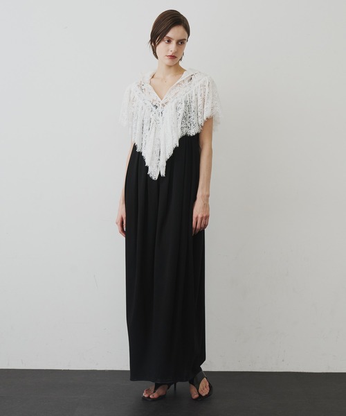 LA BELLE ETUDE（ラベルエチュード）の「タックボリュームカットワンピース（ワンピース・レディース・ブラック/ピンク/チャコールグレー・1/0）」の4枚目の写真