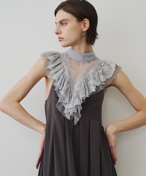 LA BELLE ETUDE（ラベルエチュード）の「タックボリュームカットワンピース（ワンピース・レディース・ブラック/ピンク/チャコールグレー・1/0）」の22枚目の写真