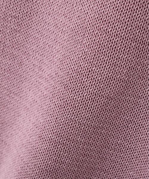 human woman（ヒューマンウーマン）の「◆【ウォッシャブル】ミドルゲージギマスキッパープルオーバー（ニット/セーター・レディース・ベージュ系その他2/ブルー/ネイビー/パープル・MEDIUM）」の17枚目の写真