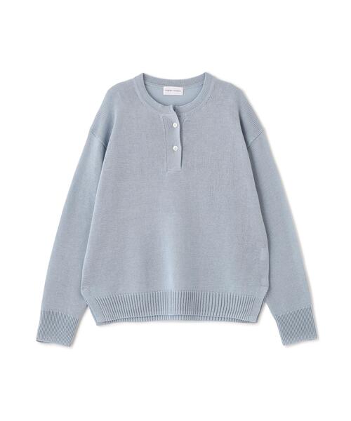 human woman（ヒューマンウーマン）の「◆【ウォッシャブル】ミドルゲージギマスキッパープルオーバー（ニット/セーター・レディース・ベージュ系その他2/ブルー/ネイビー/パープル・MEDIUM）」の18枚目の写真