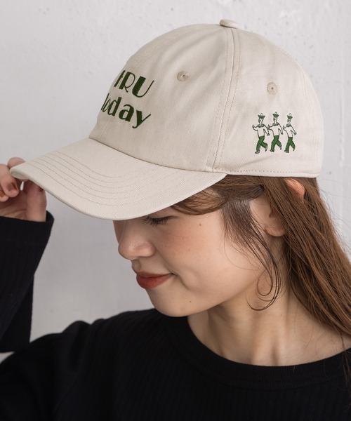 POU DOU DOU(プードゥドゥ)の「オリジナル刺繍キャップ(キャップ・レディース・キナリ/ブラウン・8)」の8枚目の写真