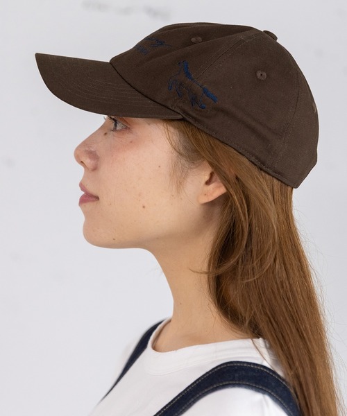 POU DOU DOU(プードゥドゥ)の「オリジナル刺繍キャップ(キャップ・レディース・キナリ/ブラウン・8)」の11枚目の写真