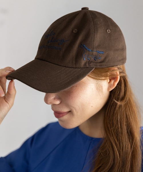 POU DOU DOU(プードゥドゥ)の「オリジナル刺繍キャップ(キャップ・レディース・キナリ/ブラウン・8)」の16枚目の写真