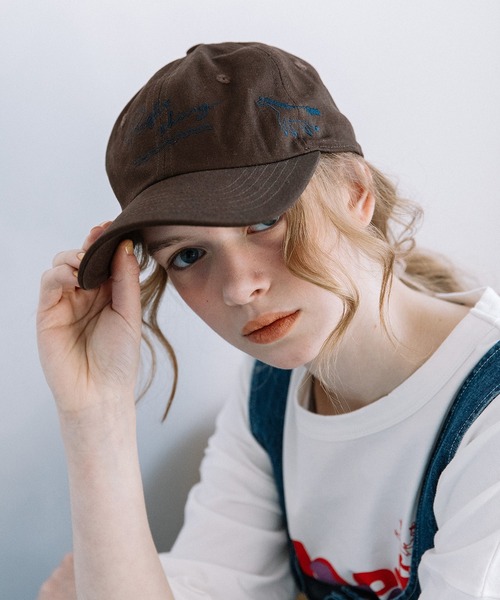 POU DOU DOU(プードゥドゥ)の「オリジナル刺繍キャップ(キャップ・レディース・キナリ/ブラウン・8)」の20枚目の写真