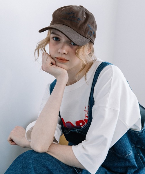 POU DOU DOU(プードゥドゥ)の「オリジナル刺繍キャップ(キャップ・レディース・キナリ/ブラウン・8)」の21枚目の写真