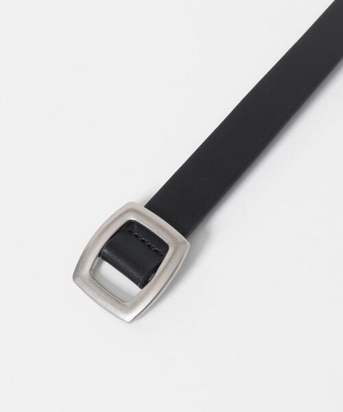 SMELLY（スメリー）の「メタルスクエアベルト（ベルト・レディース・ブラウン/ブラック・-）」の9枚目の写真