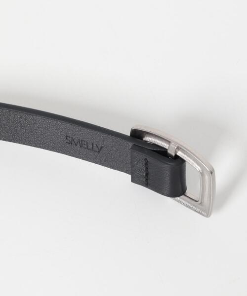 SMELLY（スメリー）の「メタルスクエアベルト（ベルト・レディース・ブラウン/ブラック・-）」の10枚目の写真