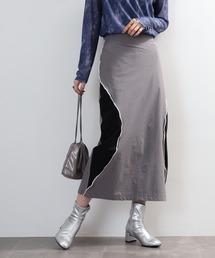 crossi（クロッシー）の「バイカラーサイド切替スカート（スカート）」