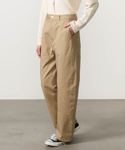 ORCIVAL(オーシバル)の「ORCIVAL | コットンドライツイル ワイドカーブパンツ WOMEN(その他パンツ・レディース・グレイッシュベージュ/ベージュ・2/1)」の14枚目の写真
