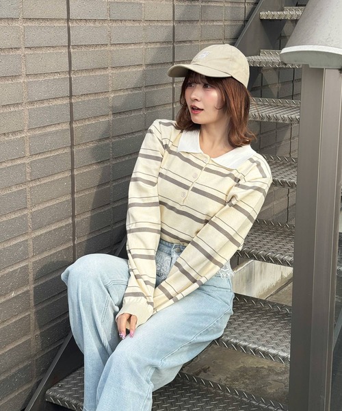frunco(フランコ)の「ウエストレースデニムパンツ(デニムパンツ・レディース・ブルー・FREE)」の9枚目の写真