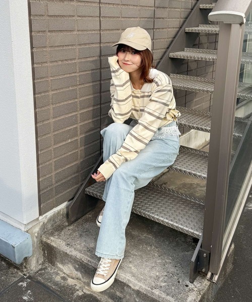 frunco(フランコ)の「ウエストレースデニムパンツ(デニムパンツ・レディース・ブルー・FREE)」の11枚目の写真
