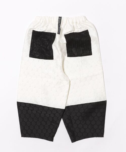 garcon la raison（ギャルソン・ラ・レゾン）の「8分丈ワイドパンツ（レディース）34642（その他パンツ・レディース・ホワイト系1/ブラック・1/2）」の3枚目の写真