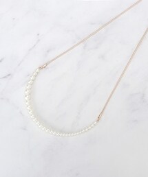 SHOO・LA・RUE | スライダーフェイクパールネックレス(ネックレス)