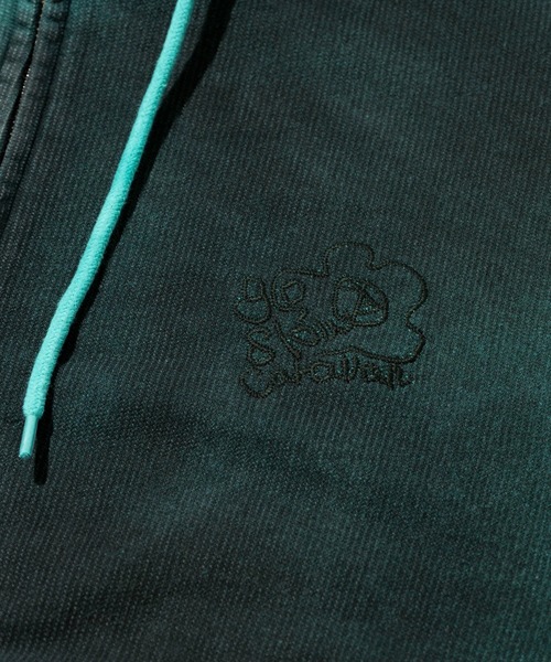 go slow caravan(ゴースローキャラバン)の「UNIQUEインレイG/D 2TONE スプレーカラー ZIP フーディー(パーカー・メンズ・ラベンダー/ターコイズブルー/レッド・MEDIUM/X-LARGE/LARGE)」の7枚目の写真