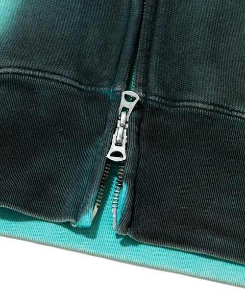 go slow caravan(ゴースローキャラバン)の「UNIQUEインレイG/D 2TONE スプレーカラー ZIP フーディー(パーカー・メンズ・ラベンダー/ターコイズブルー/レッド・MEDIUM/X-LARGE/LARGE)」の10枚目の写真