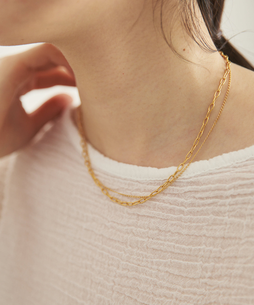 plage（プラージュ）の「MARIHA / マリハ 別注 W ネックレス（ネックレス・レディース・ゴールド・FREE）」の2枚目の写真