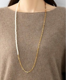 Apparat+（アパラートプラス）の「パール＆チェーン ロングコンビネックレス（ネックレス）」