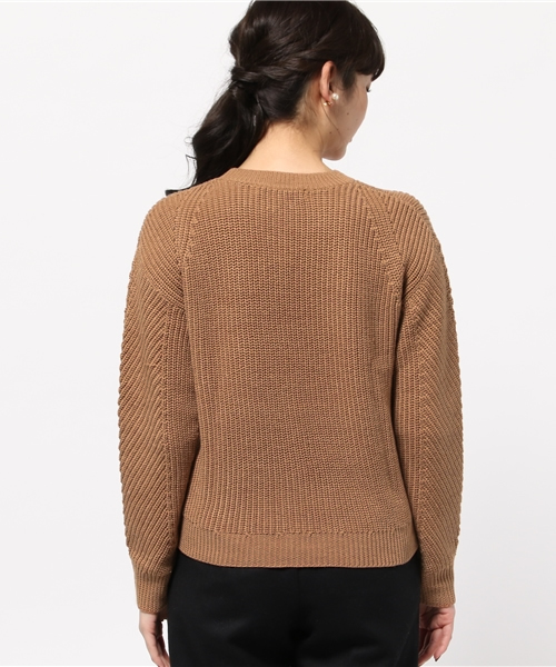 SLOBE IENA（スローブイエナ）の「バイアス畦ニットプルオーバー◆（ニット/セーター・レディース・ホワイト系その他/バーガンディー・FREE）」の14枚目の写真