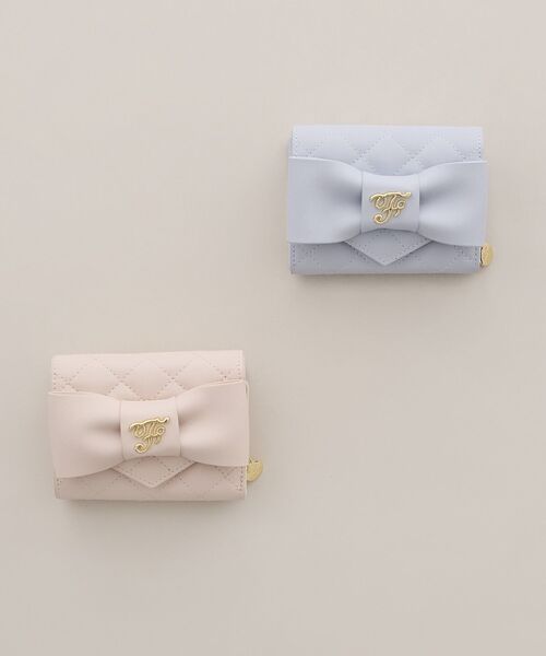 キルティングFリボンウォレット（財布）｜Maison de FLEUR（メゾンド