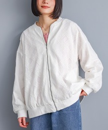 n'OrLABEL | 『幾何柄レースブルゾン』(ブルゾン)